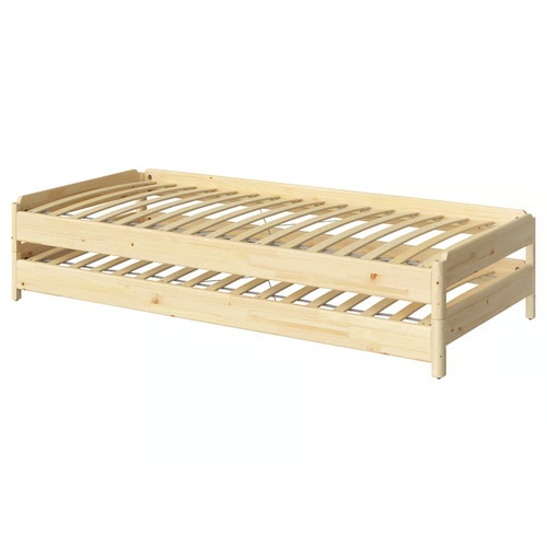 Used IKEA Utåker Natural Wood Twin Bed 2 Pack for sale on AptDeco