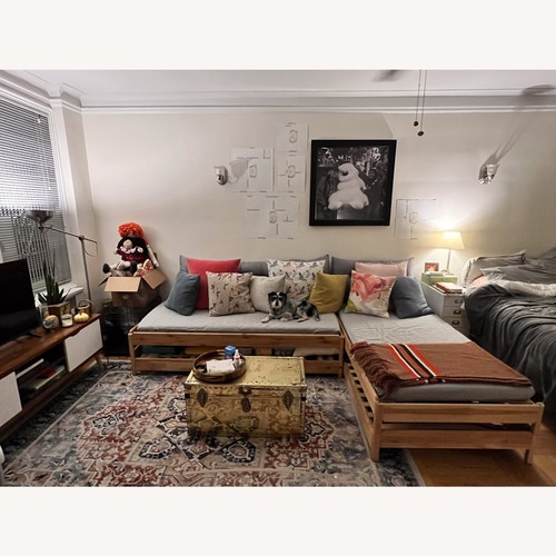 Used IKEA Utåker Natural Wood Twin Bed 2 Pack for sale on AptDeco