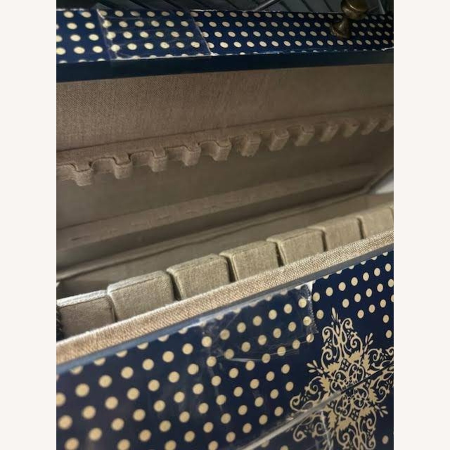 Anthropologie Blue Wood Chest - image-22