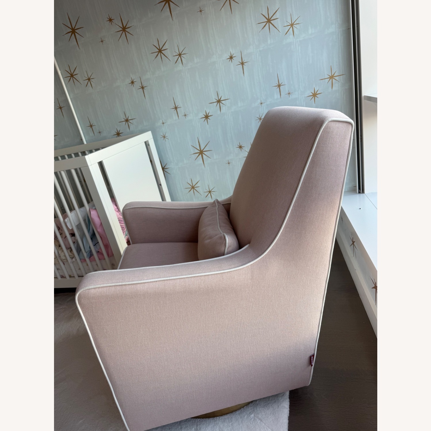 Monte Design Pink Fabric Nursing Chair - image-2