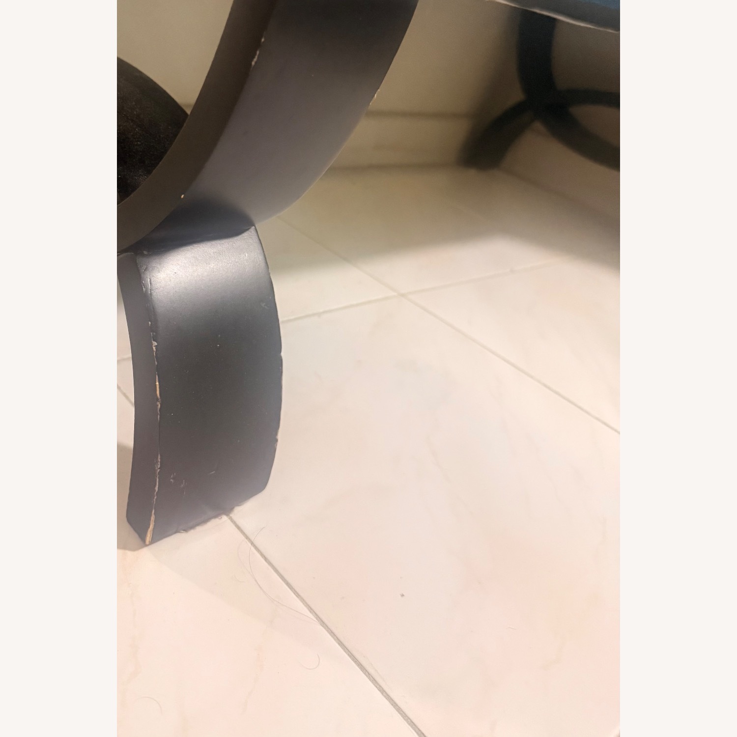 J C Penny Blue Fabric Bench - image-4