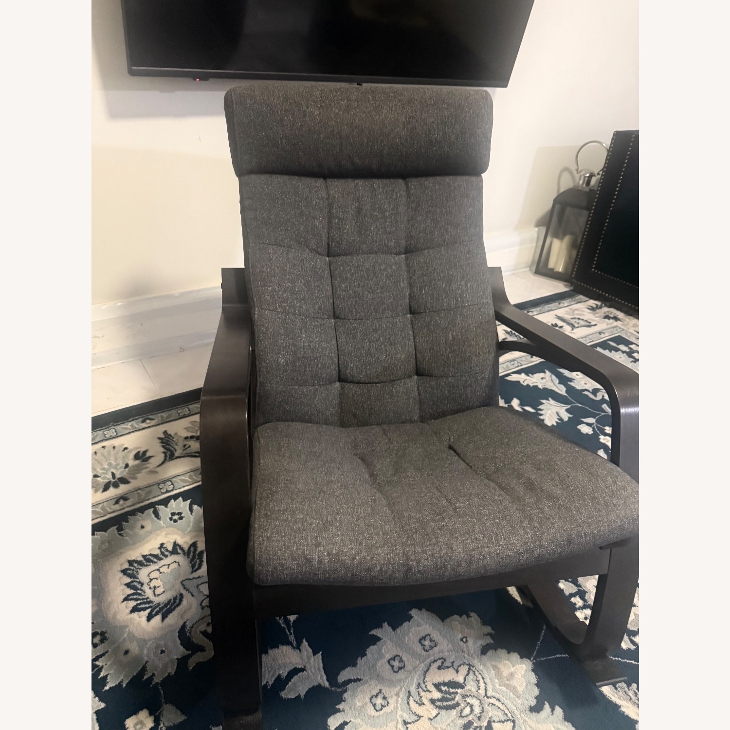 IKEA Dark Gray Fabric Recliner - image-3