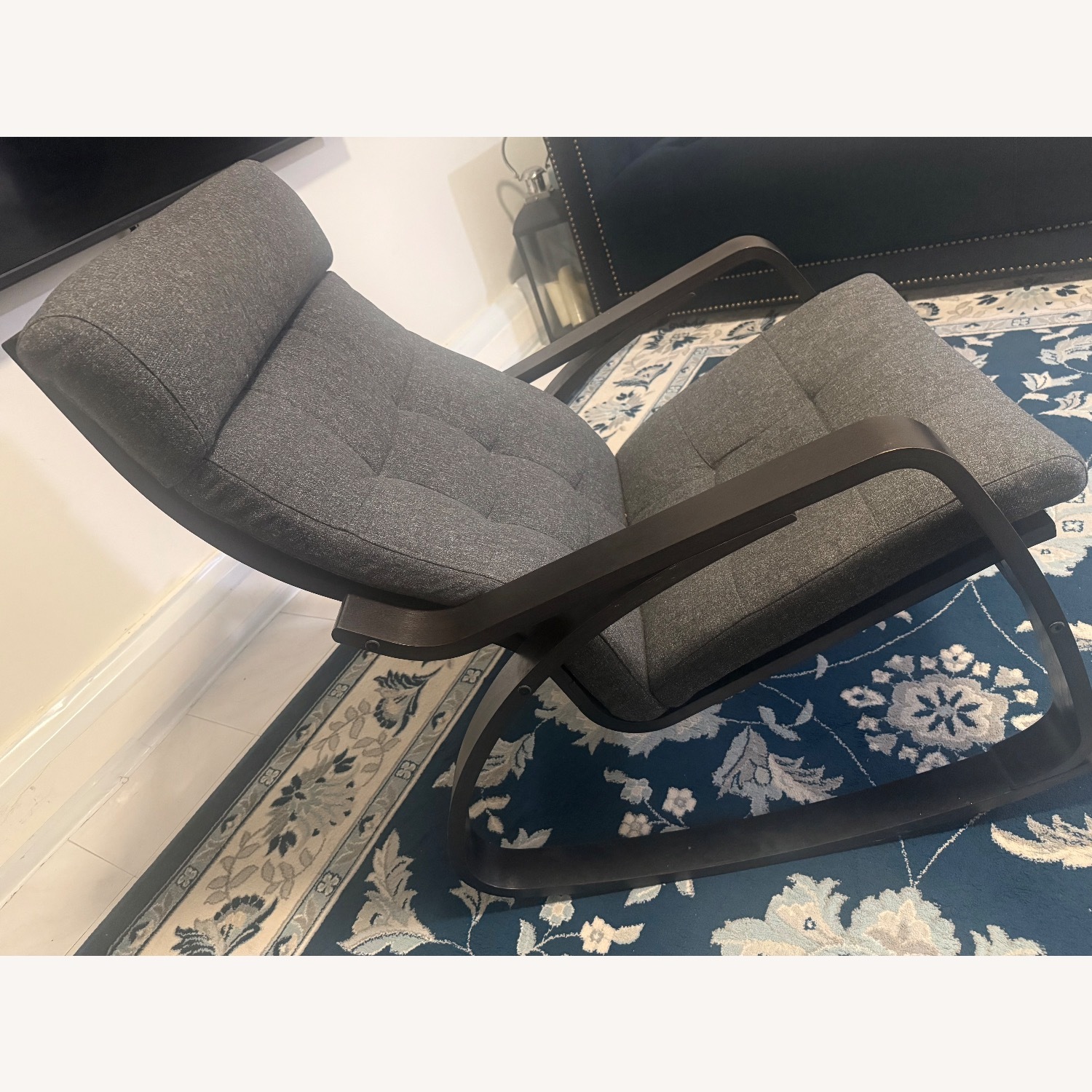 IKEA Dark Gray Fabric Recliner - image-2