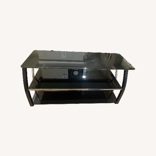 Used Black Glass Play Table for sale on AptDeco