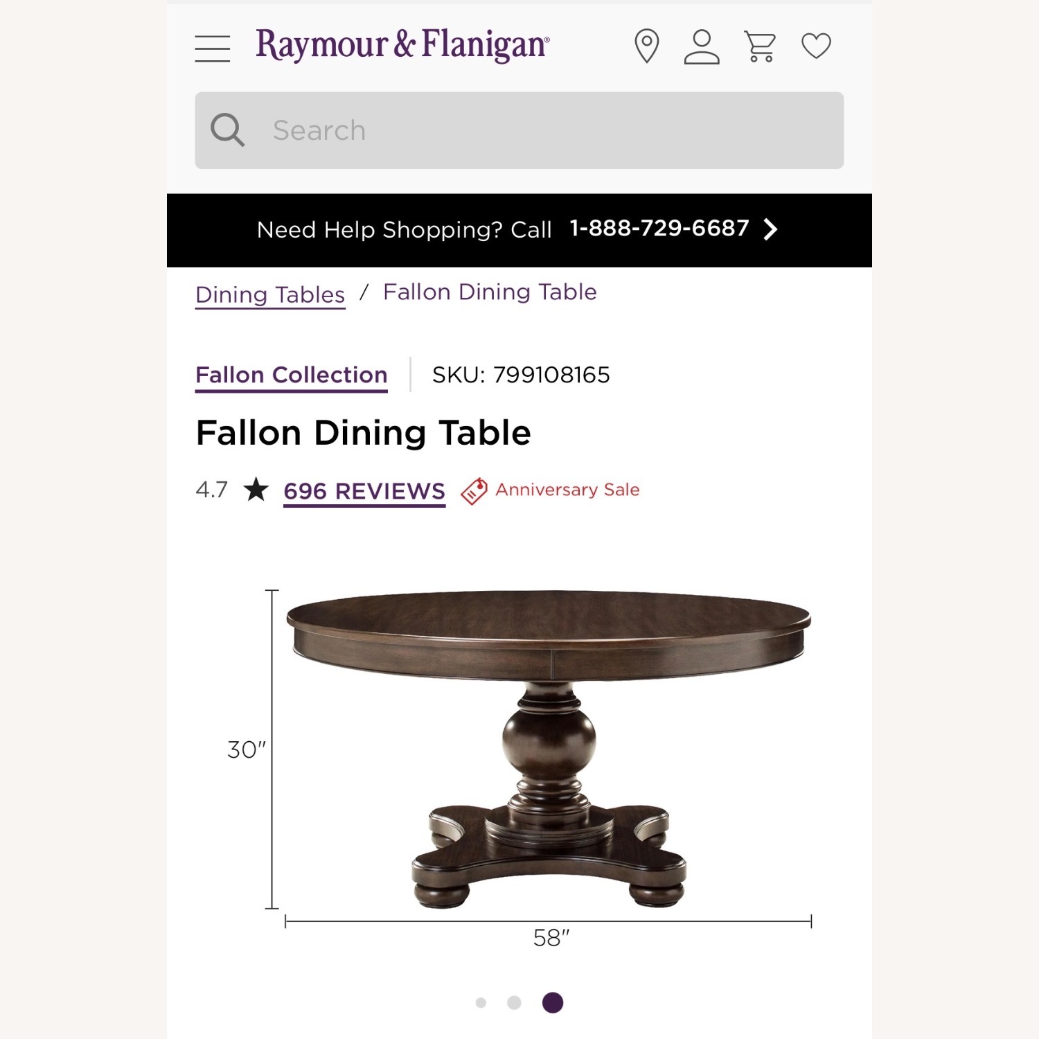Raymour & Flanigan Dark Brown Wood Dining Set - image-4
