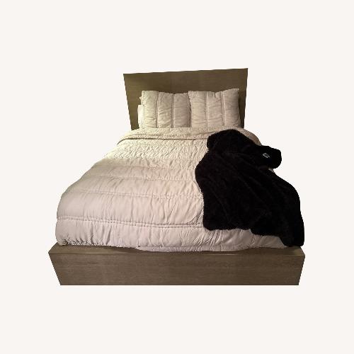 Used Pierce Natural Queen Wood Platform Bed for sale on AptDeco