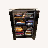 Black Glass Bookcase