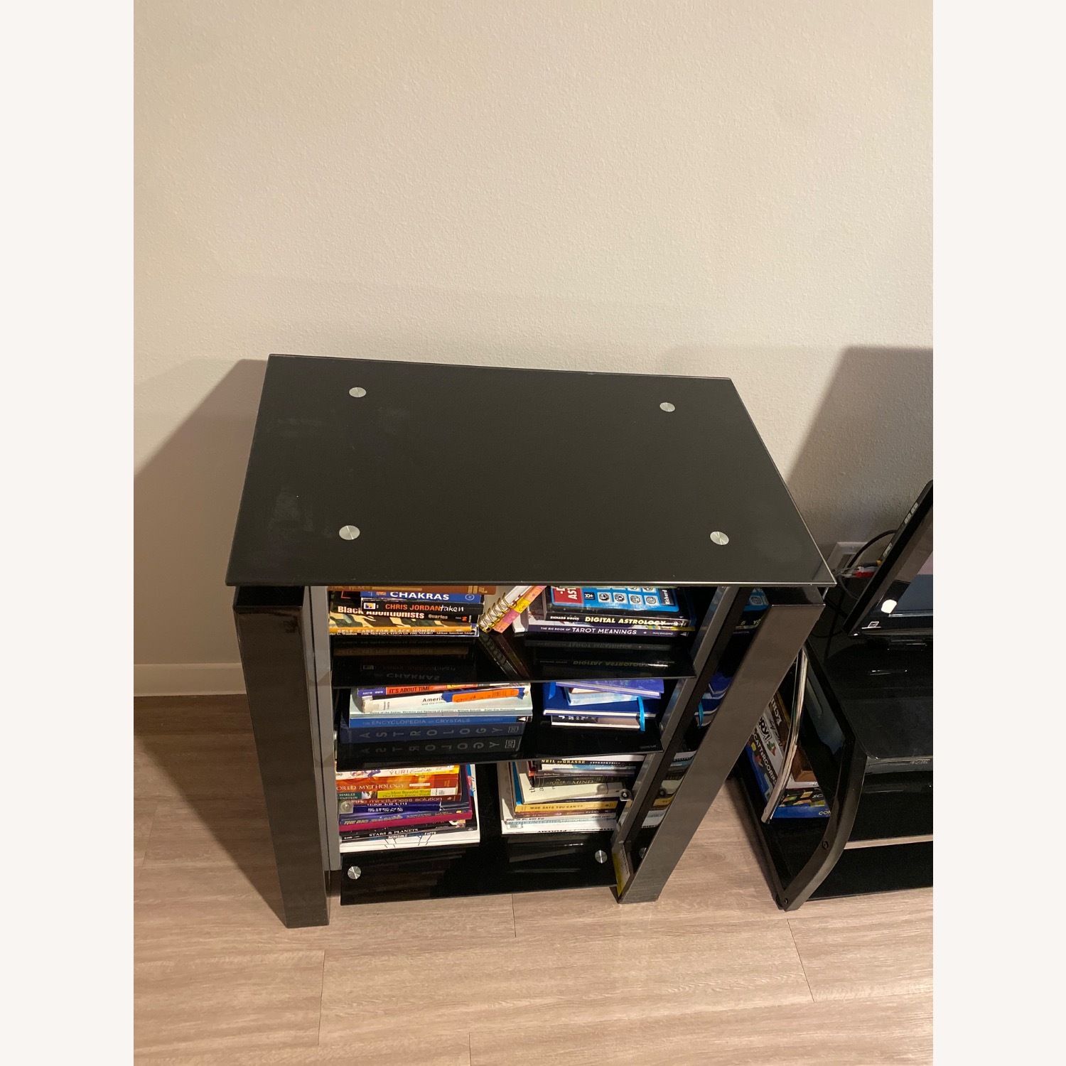 Black Glass Bookcase - image-3