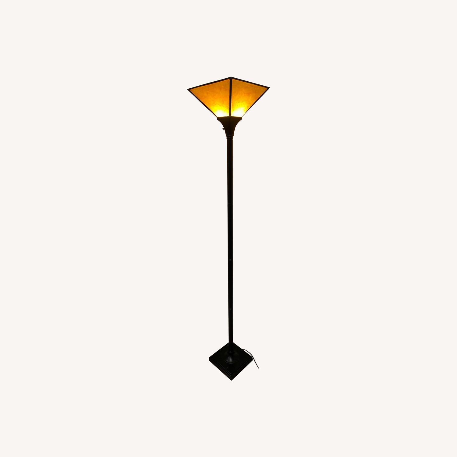 Black Metal Floor Lamp - image-0