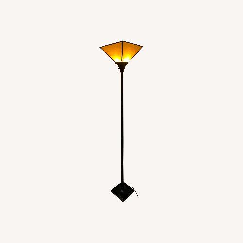 Used Black Metal Floor Lamp for sale on AptDeco