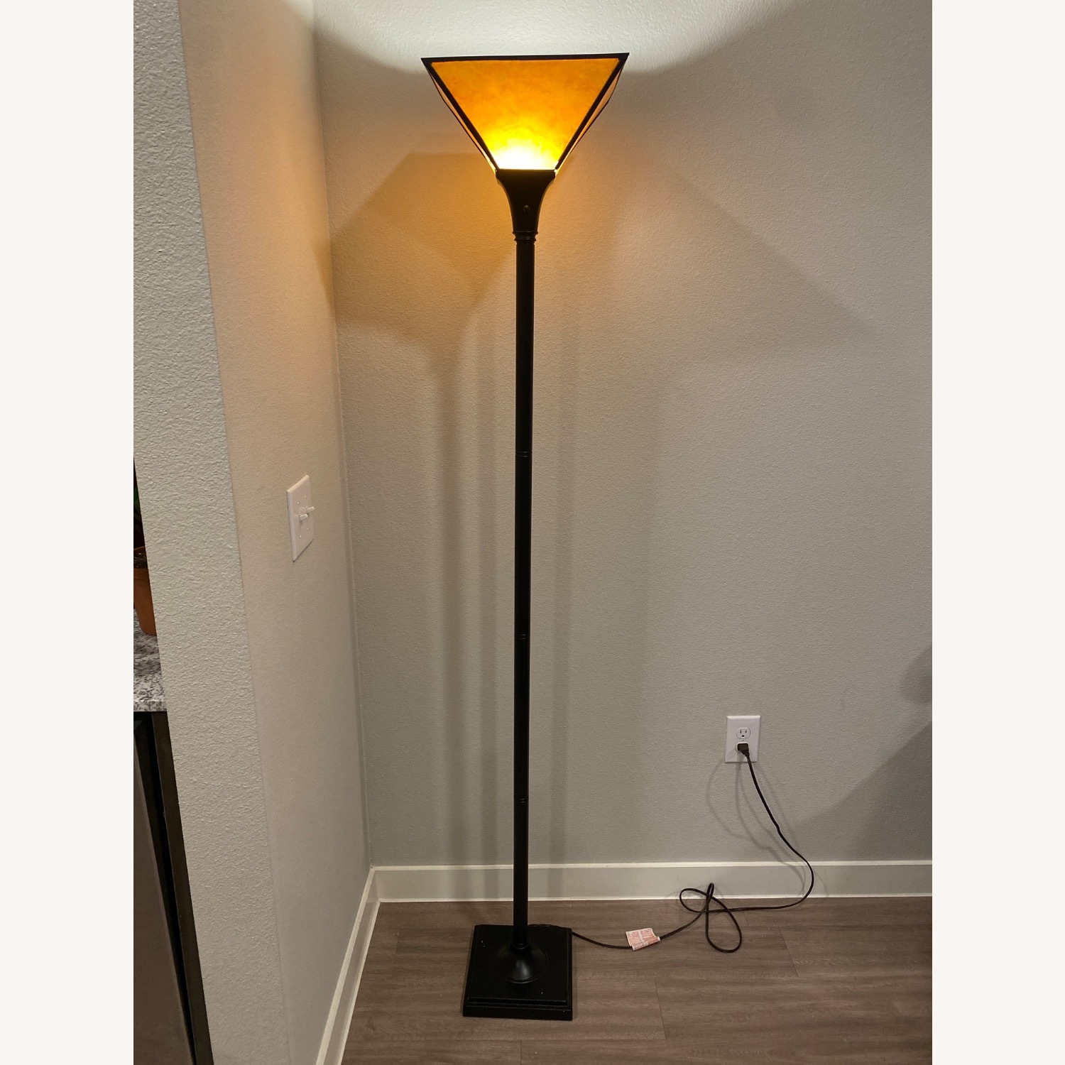 Black Metal Floor Lamp - image-1