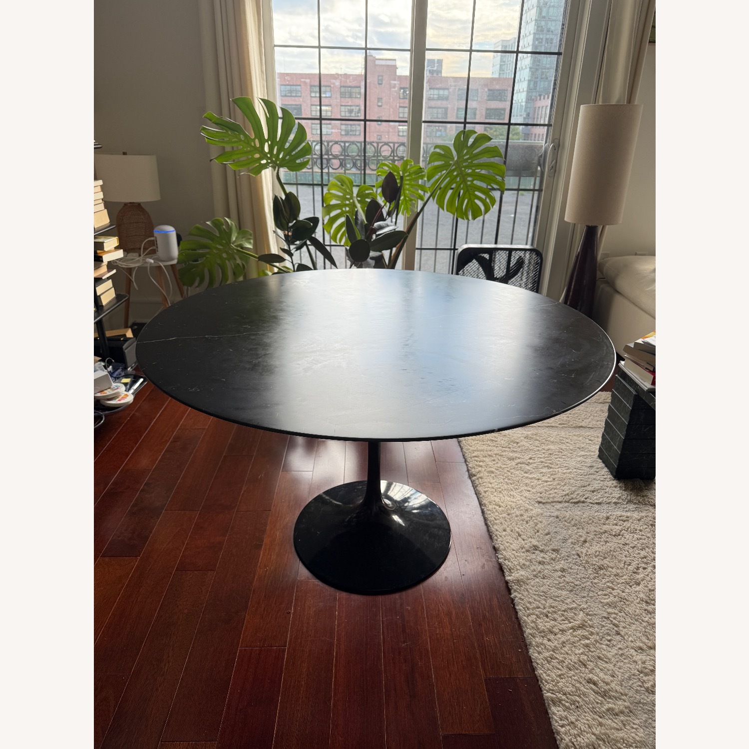 Knoll Saarinen Black Marble Dining Table - image-4