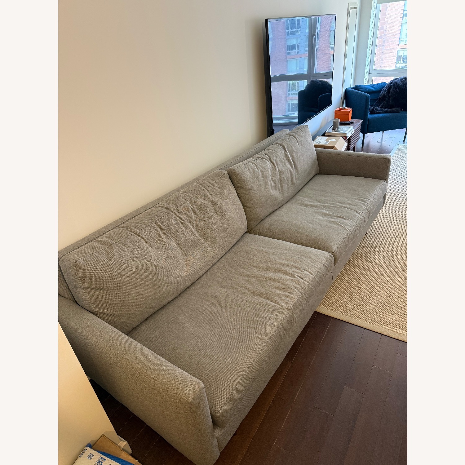 Room & Board Jasper Dark Gray Fabric 2 Seater Sofa - image-3