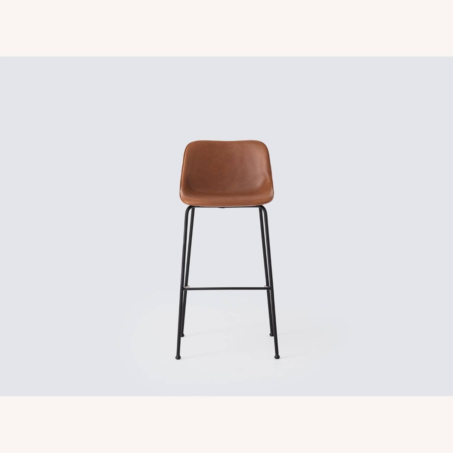 EQ3 Brown Leather Stools - image-4