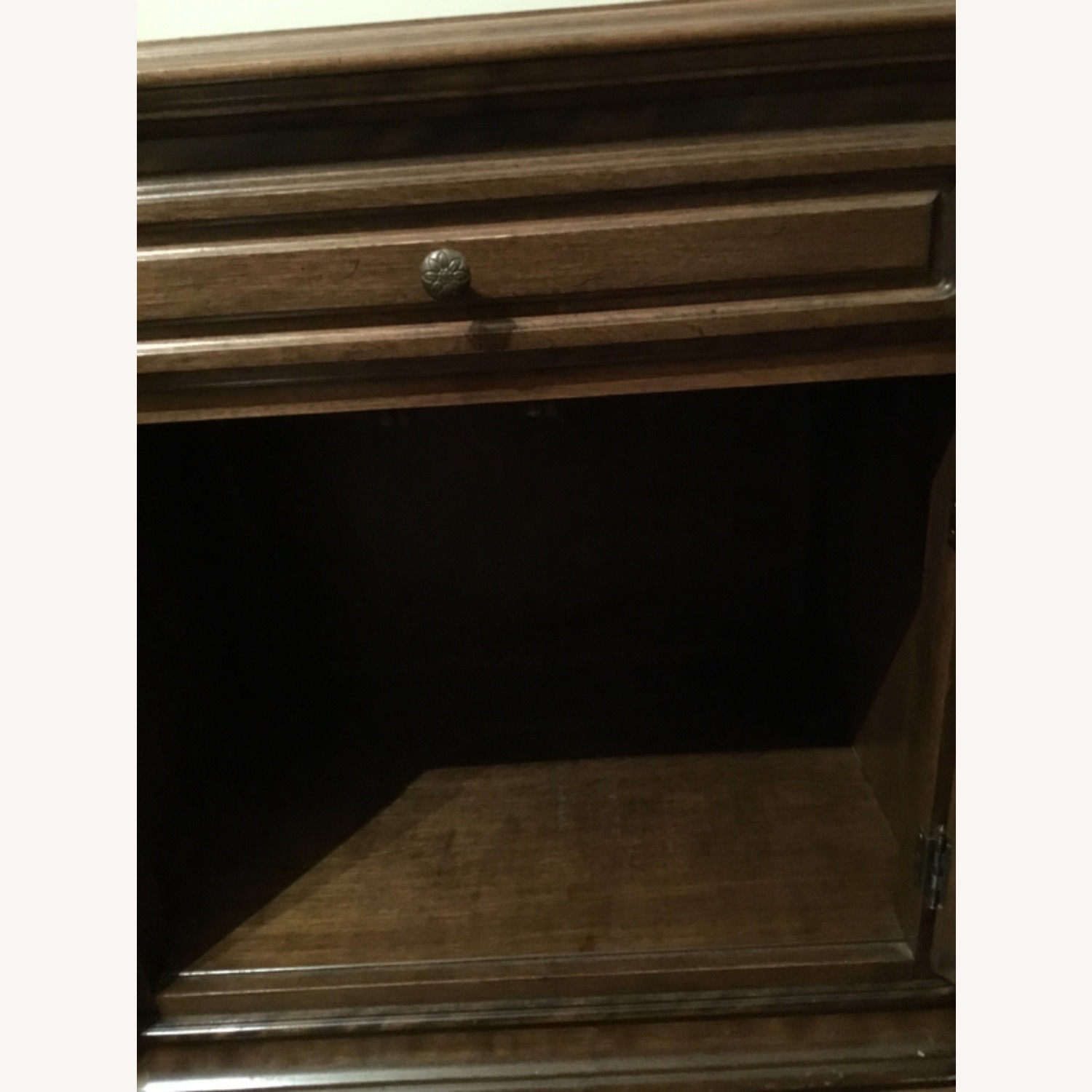 Ethan Allen Dark Brown Nightstand - image-5