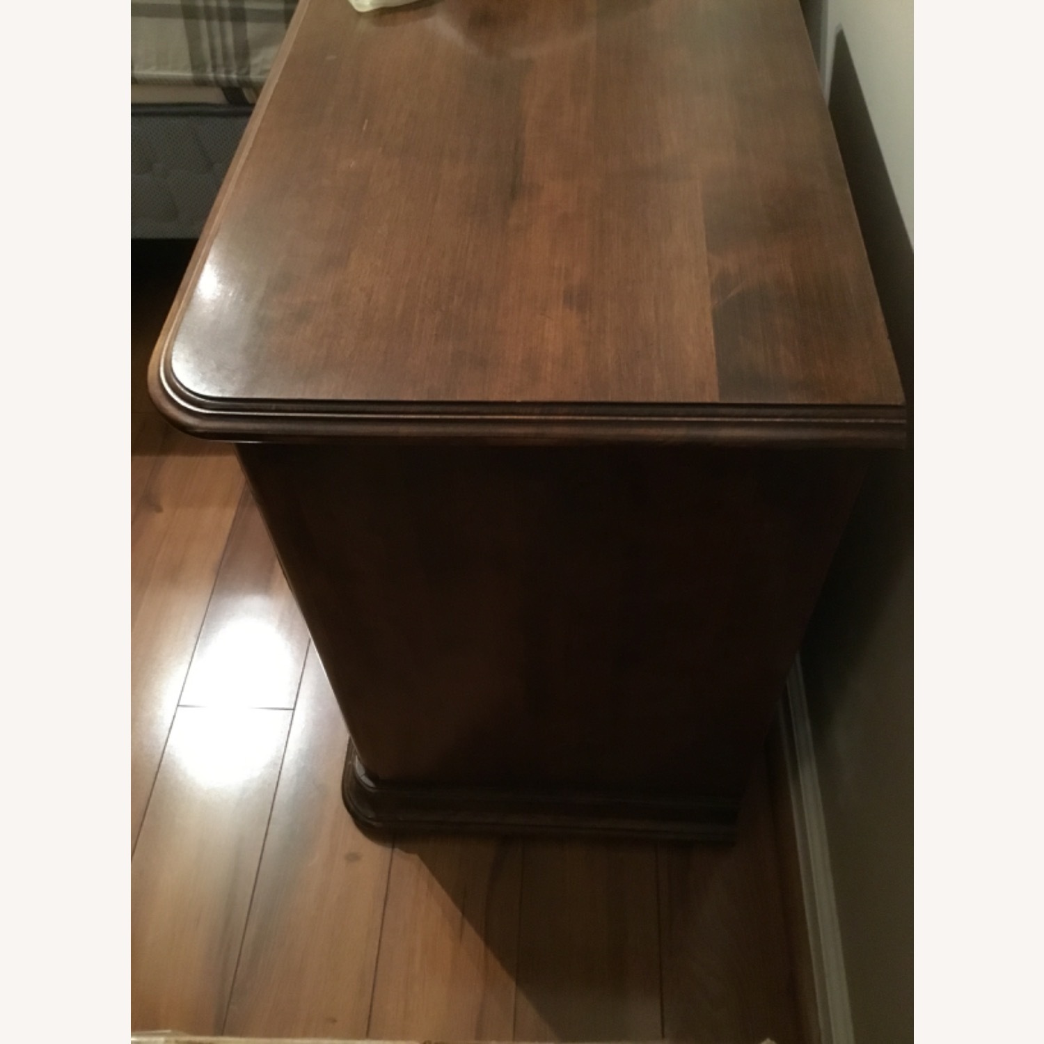 Ethan Allen Dark Brown Nightstand - image-2