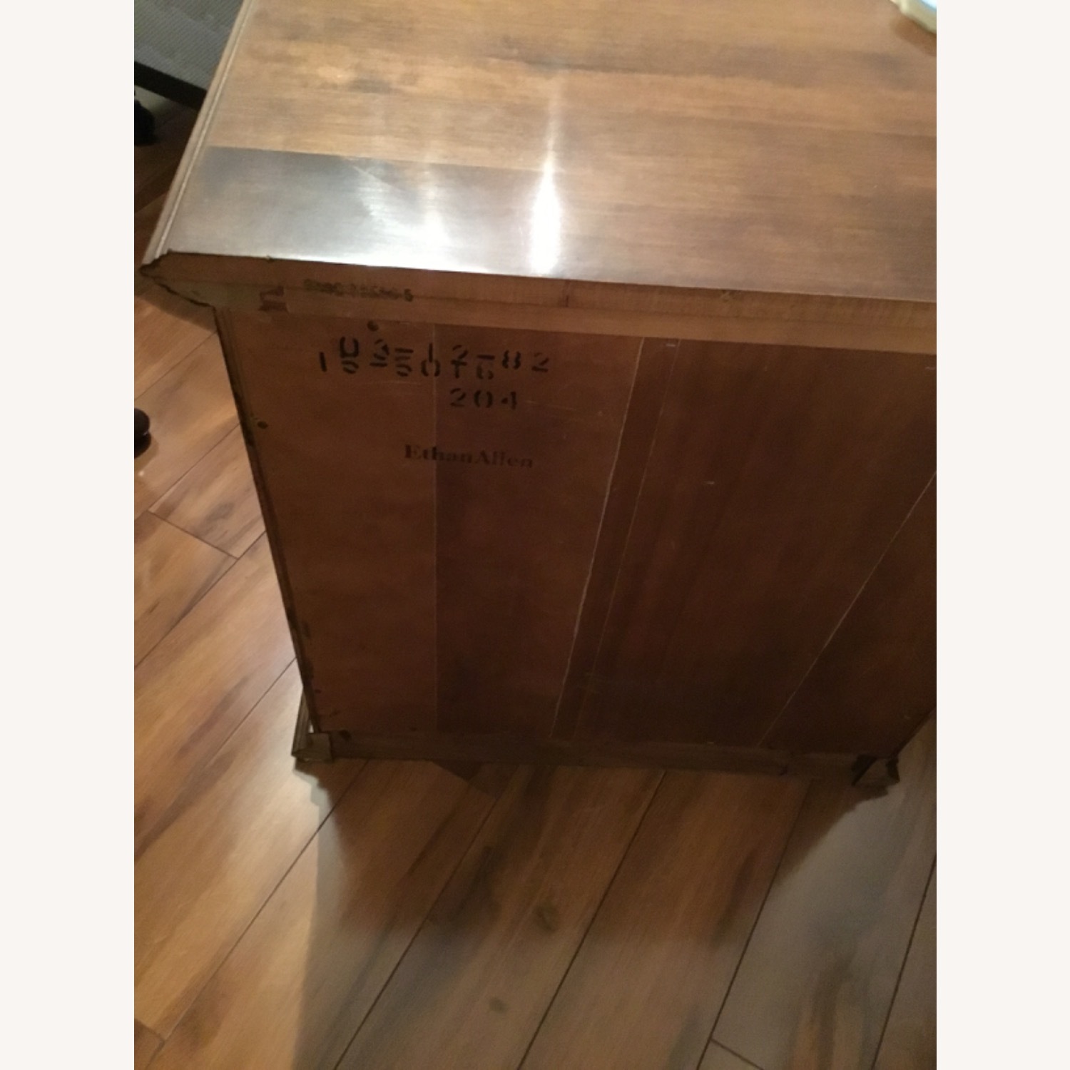 Ethan Allen Dark Brown Nightstand - image-3