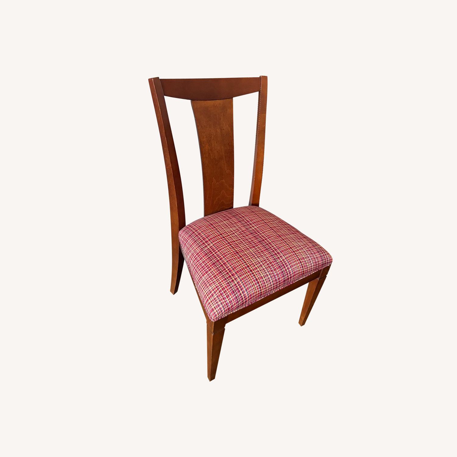 Ethan Allen Red Fabric Dining Chairs - image-9