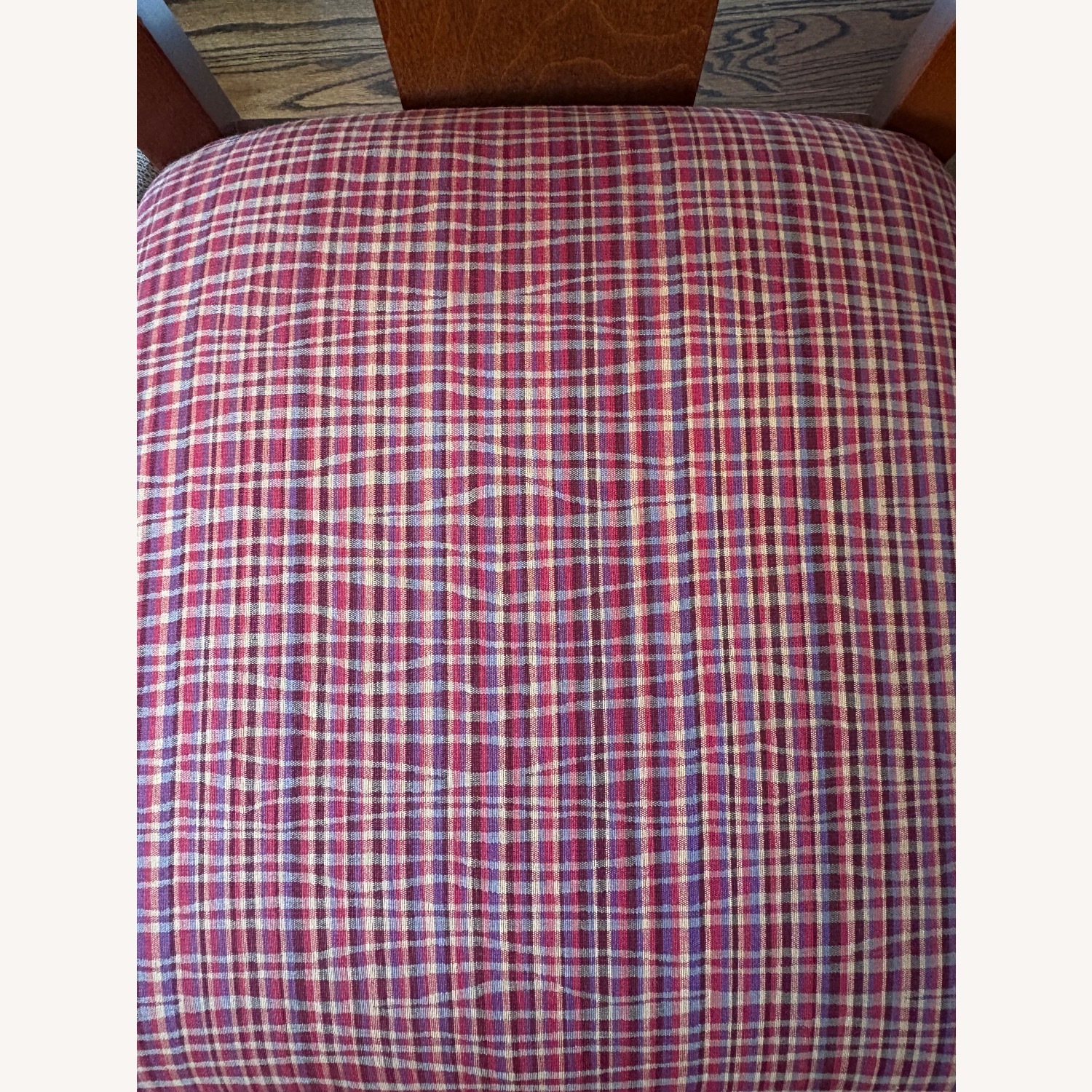 Ethan Allen Red Fabric Dining Chairs - image-4