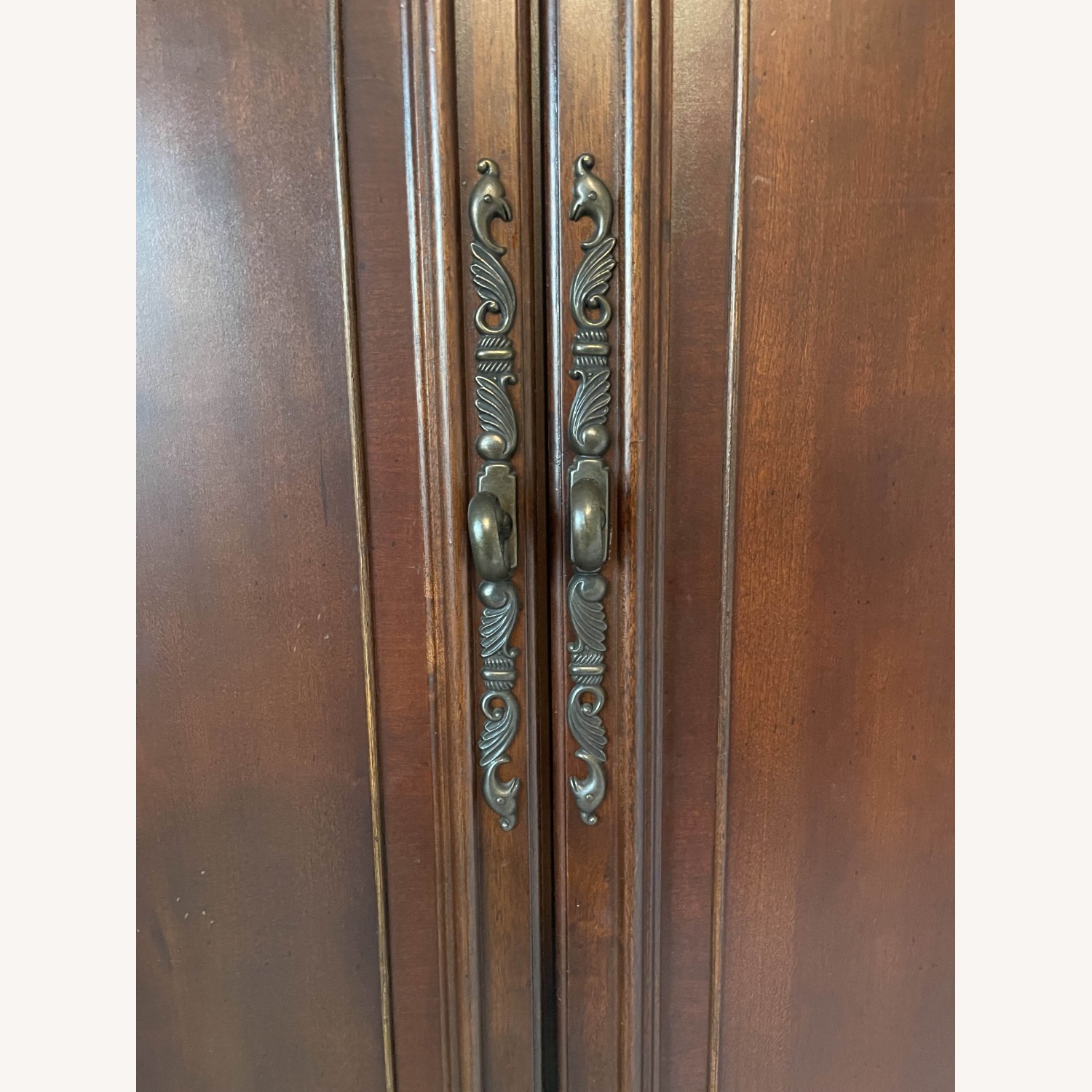 Vintage/Antique Finds Dark Brown Wood Armoire - image-7