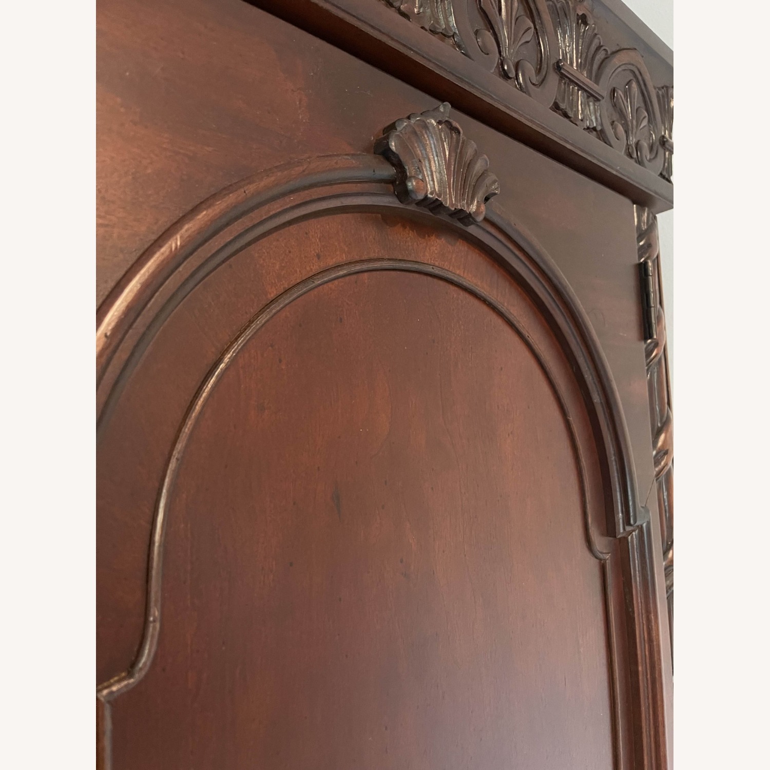 Vintage/Antique Finds Dark Brown Wood Armoire - image-8