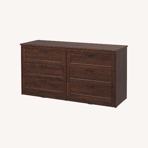 Used IKEA Dark Brown Wood Chest for sale on AptDeco