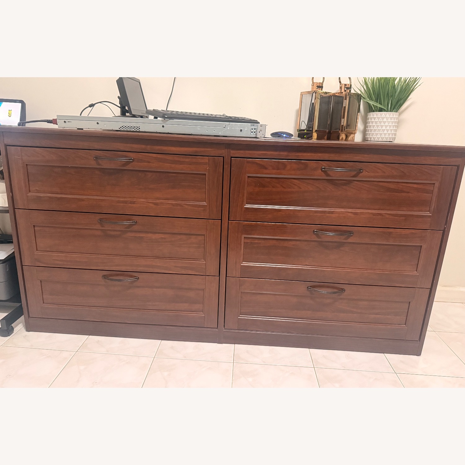 IKEA Dark Brown Wood Chest - image-4