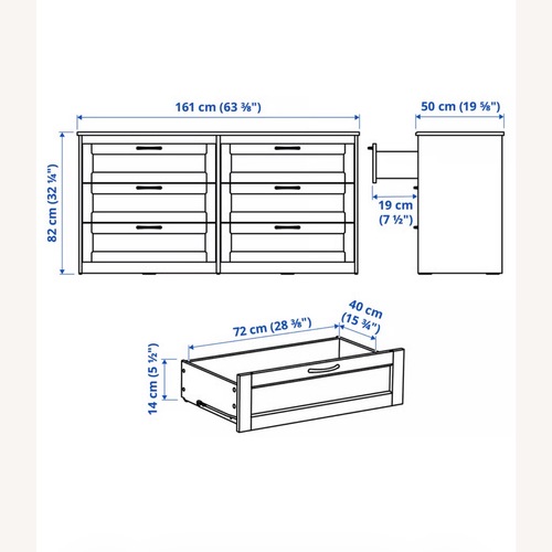 Used IKEA Dark Brown Wood Chest for sale on AptDeco