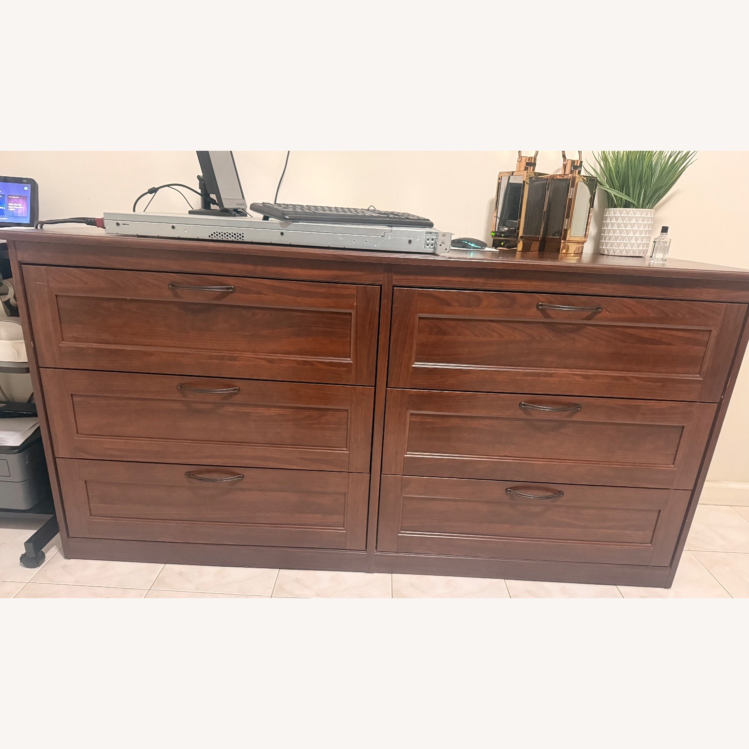 IKEA Dark Brown Wood Chest - image-5