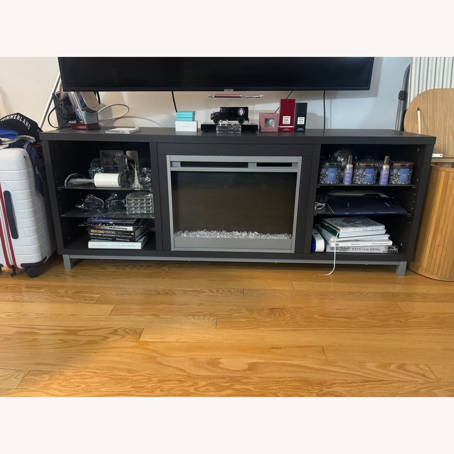 Wayfair Black Wood Media Storage - image-3