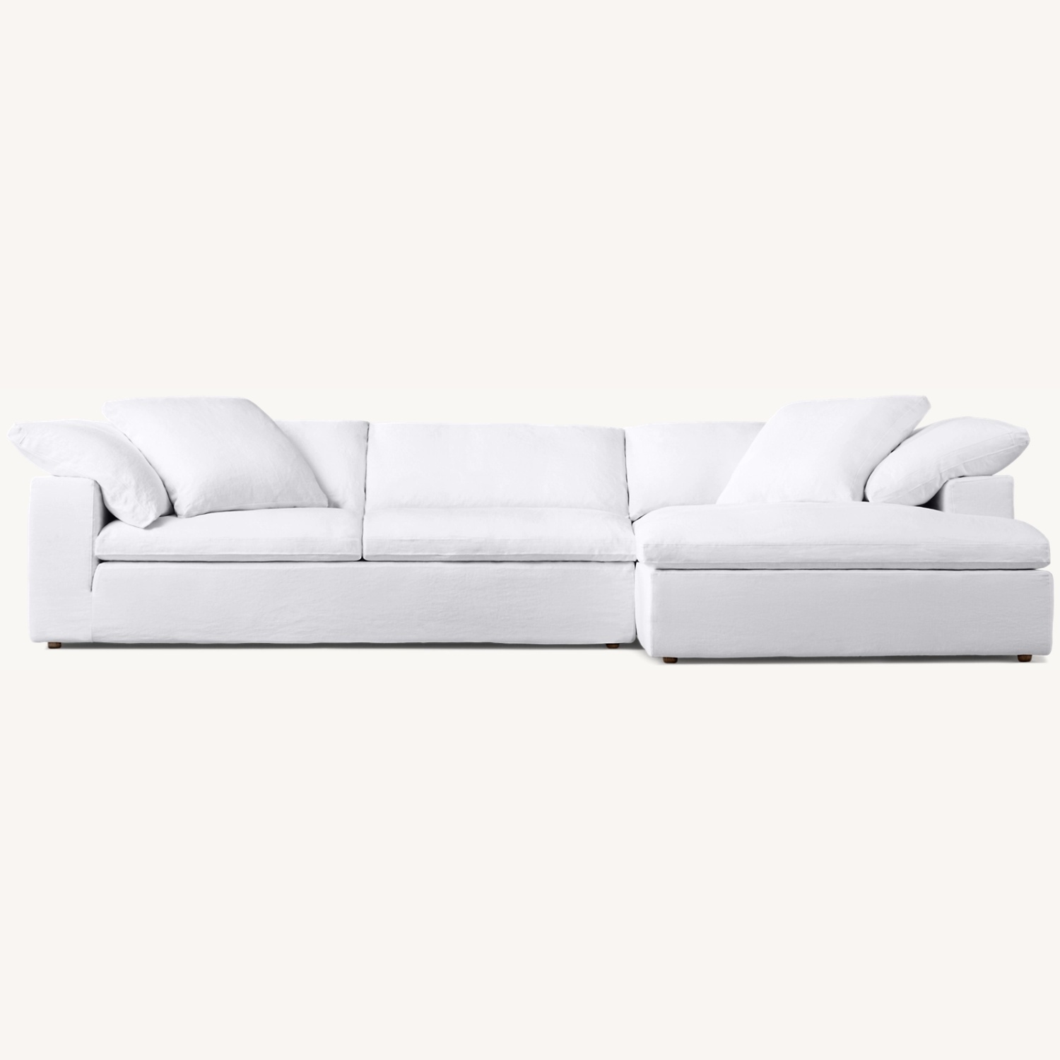 Restoration Hardware Natural 2 Piece Sectional - image-0