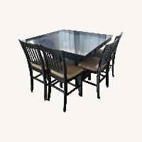 Black Wood Dining Table
