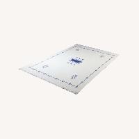 White Wool Area Rug 4.5' x 6.5' (Kilim)