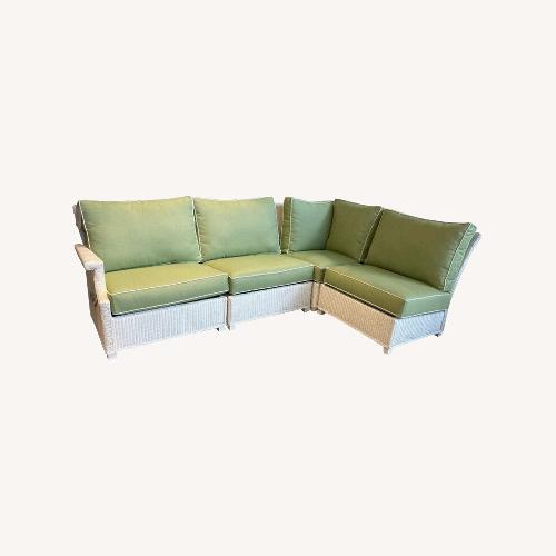 Used Lloyd Flanders Hamptons 4pc Sectional  for sale on AptDeco