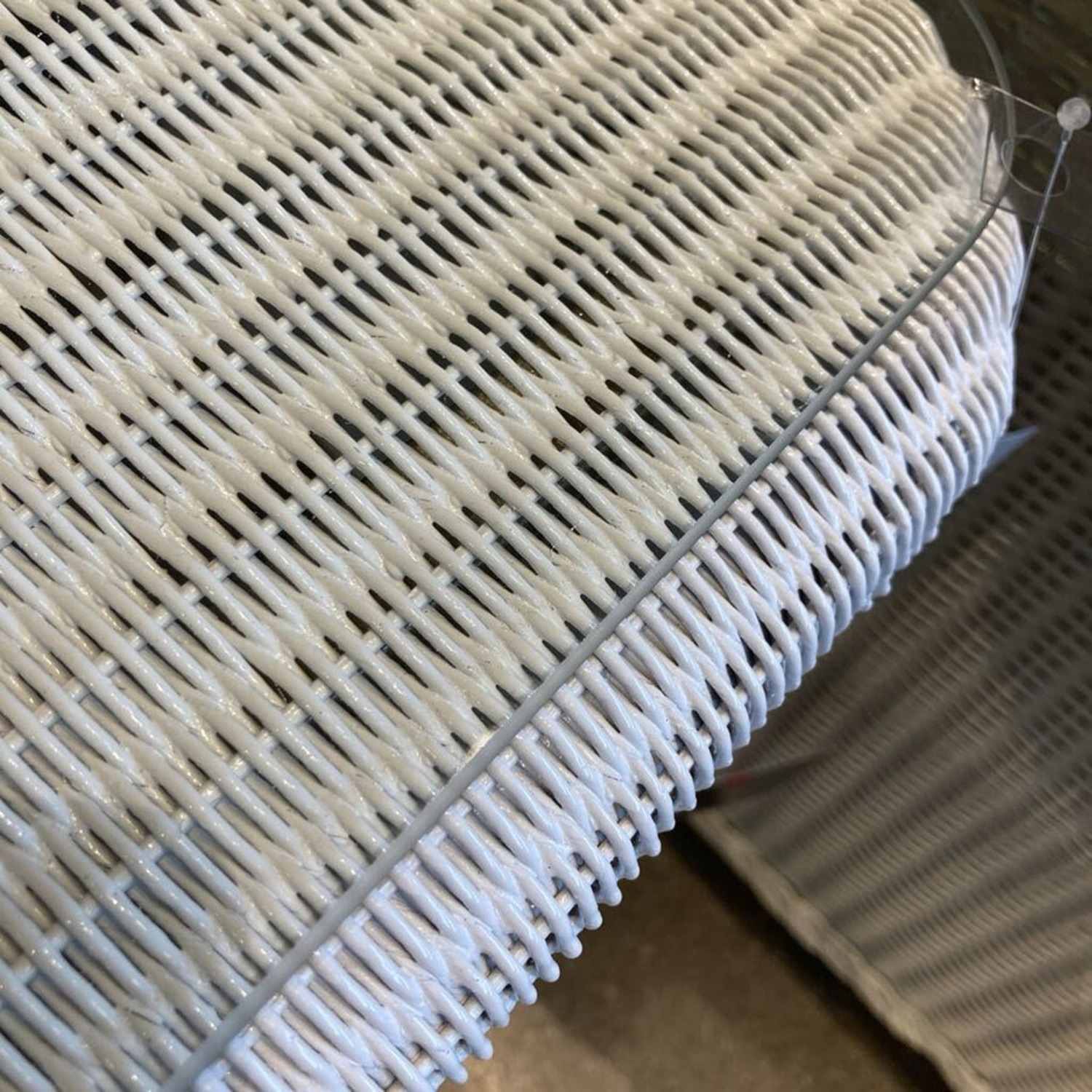 All Seasons Wicker Square Glass Top End Table - image-5