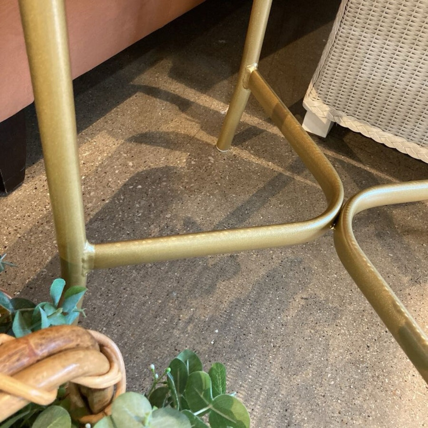 All Seasons Wicker Square Glass Top End Table - image-6