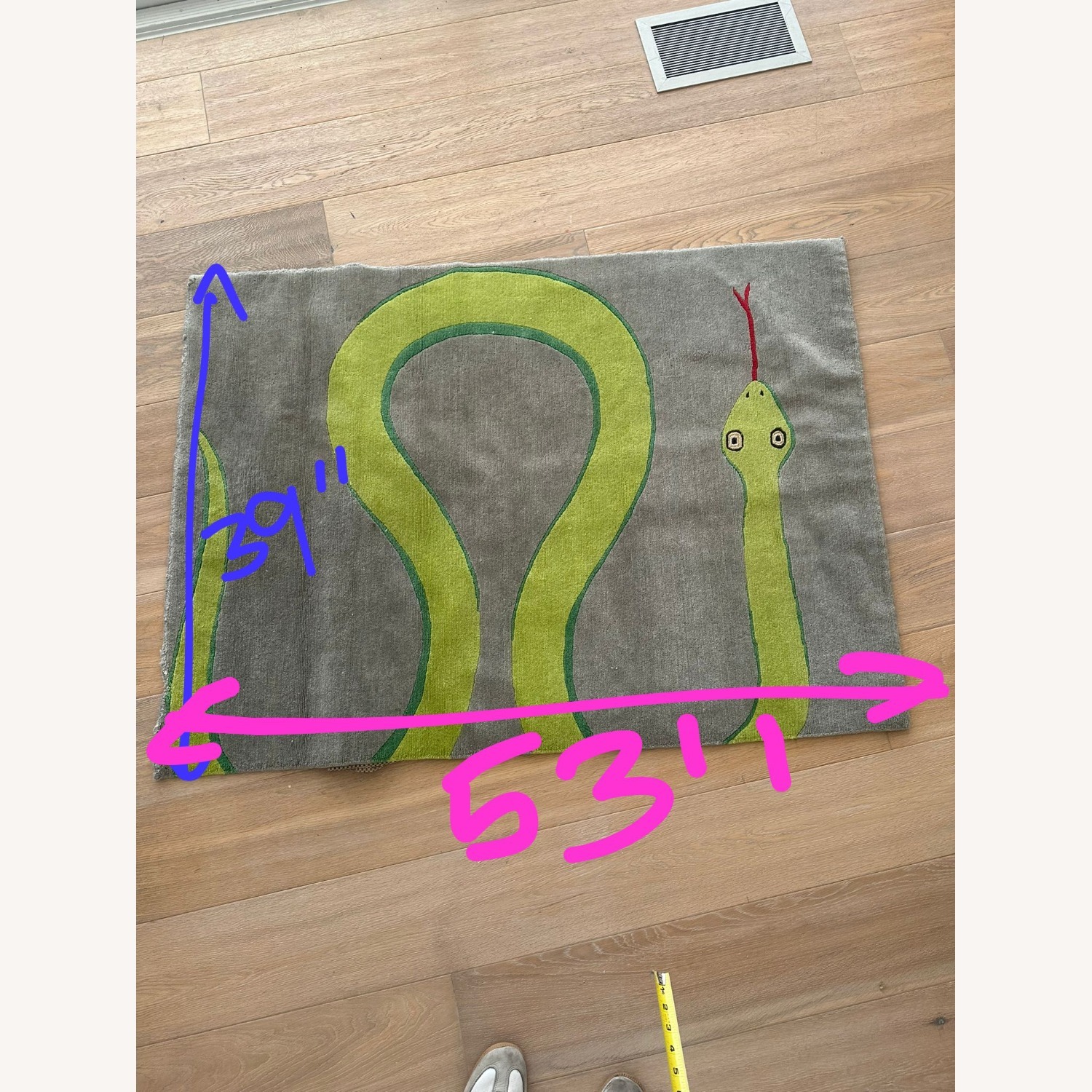 The Rug Company Light Gray Area Rug 3' x 5' - image-2