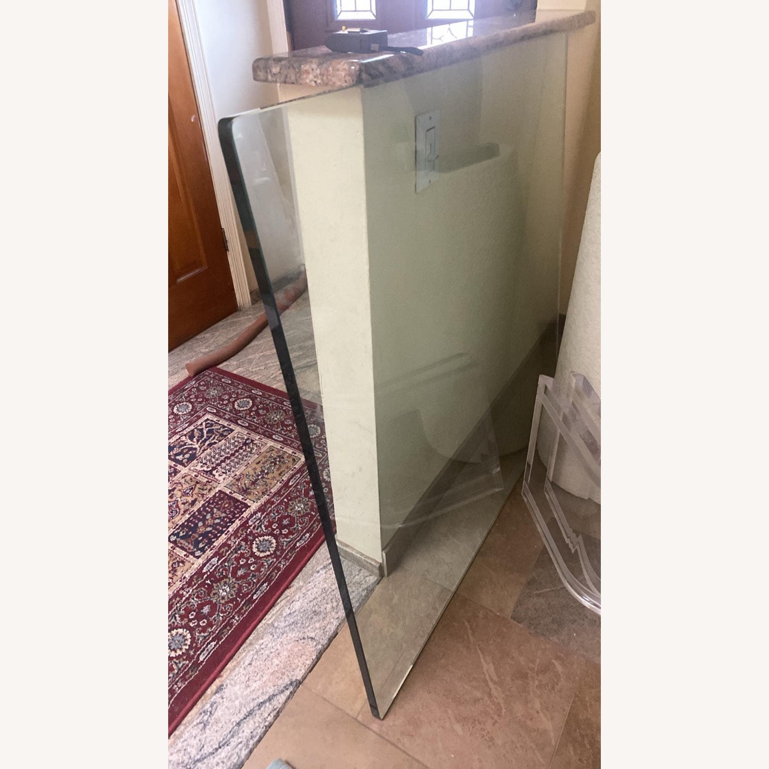 Modern Beveled Glass Coffee Table  - image-2