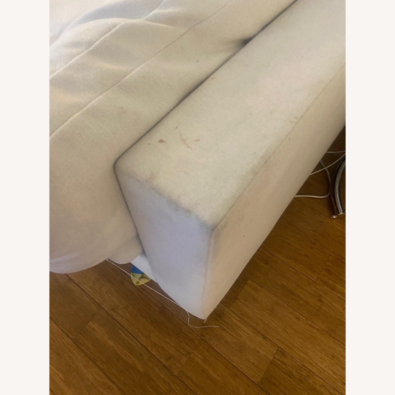 West Elm Harmony White Fabric 2 Seater Sofa - image-10