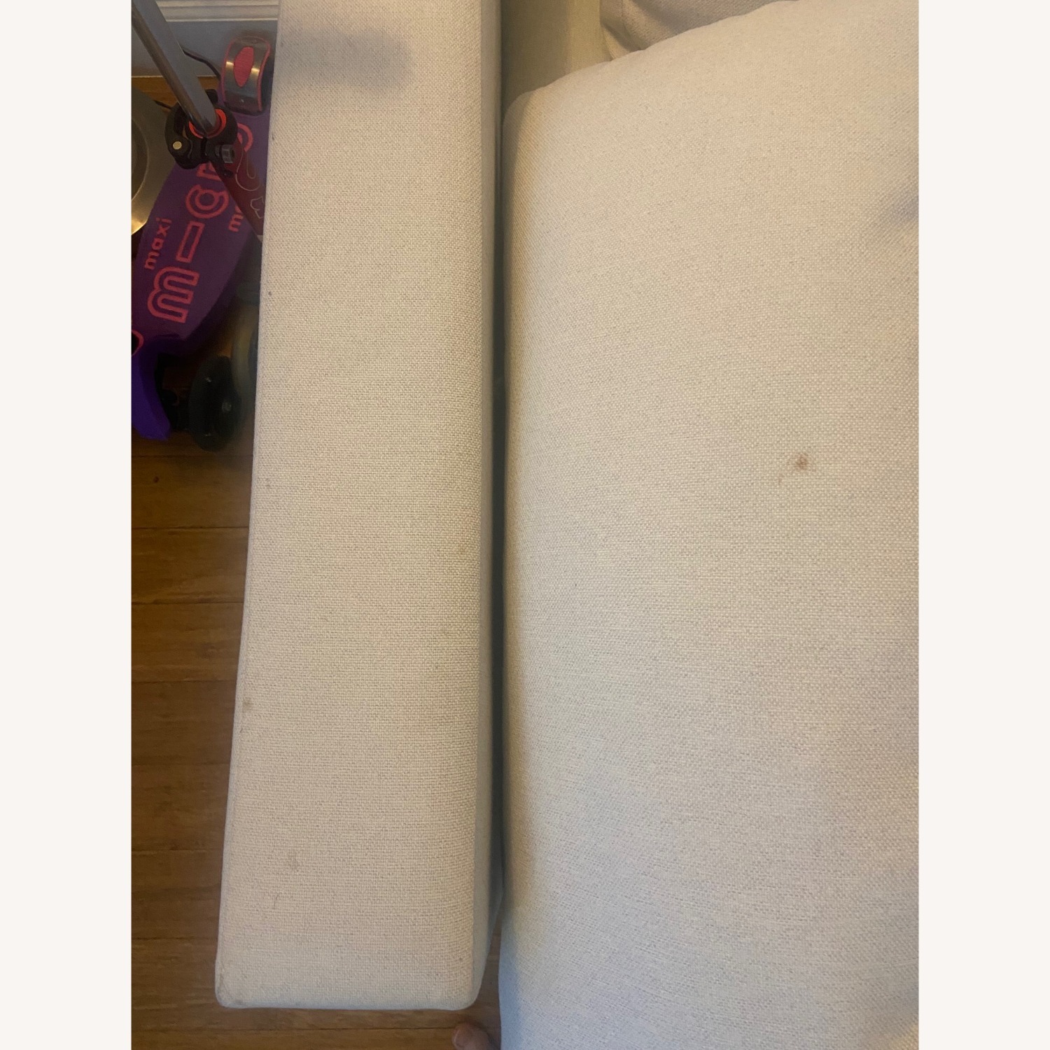 West Elm Harmony White Fabric 2 Seater Sofa - image-7