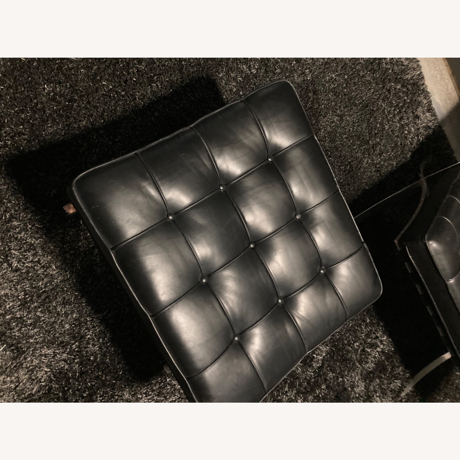 Knoll Barcelona Chair Black Metal Accent Chairs - image-3