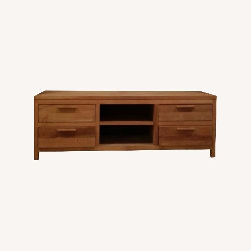 Used CB2 Credenza Media Unit 100% Wood for sale on AptDeco