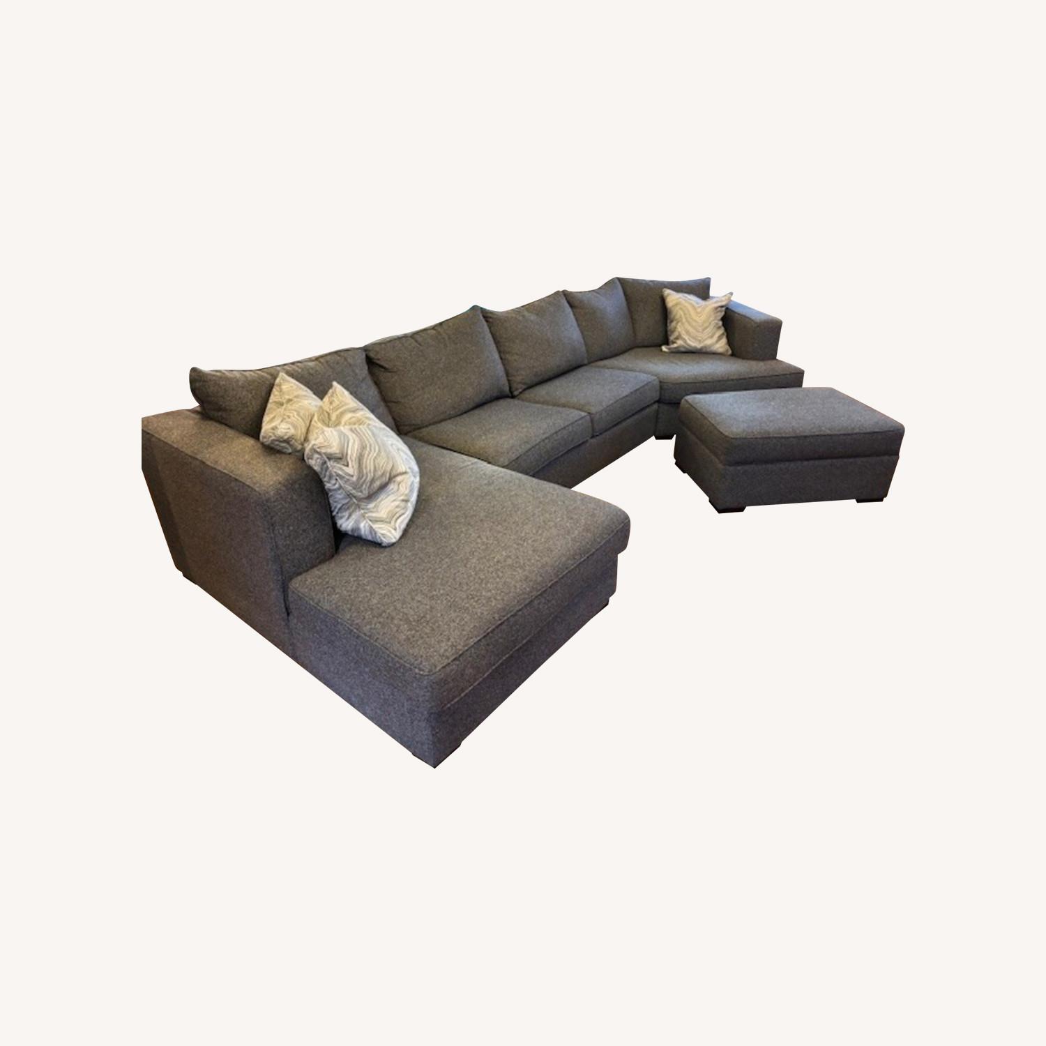 Avanti Furniture 2022 Canadel Sofa Sectional in Graphite Fabric - image-0