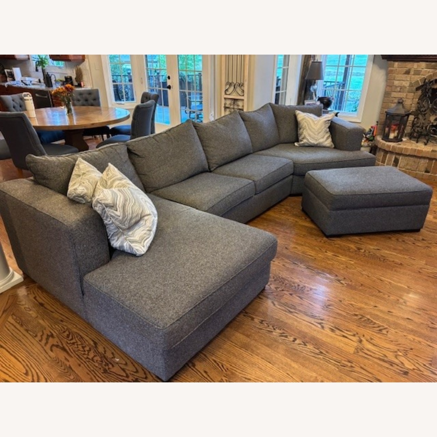 Avanti Furniture 2022 Canadel Sofa Sectional in Graphite Fabric - image-1