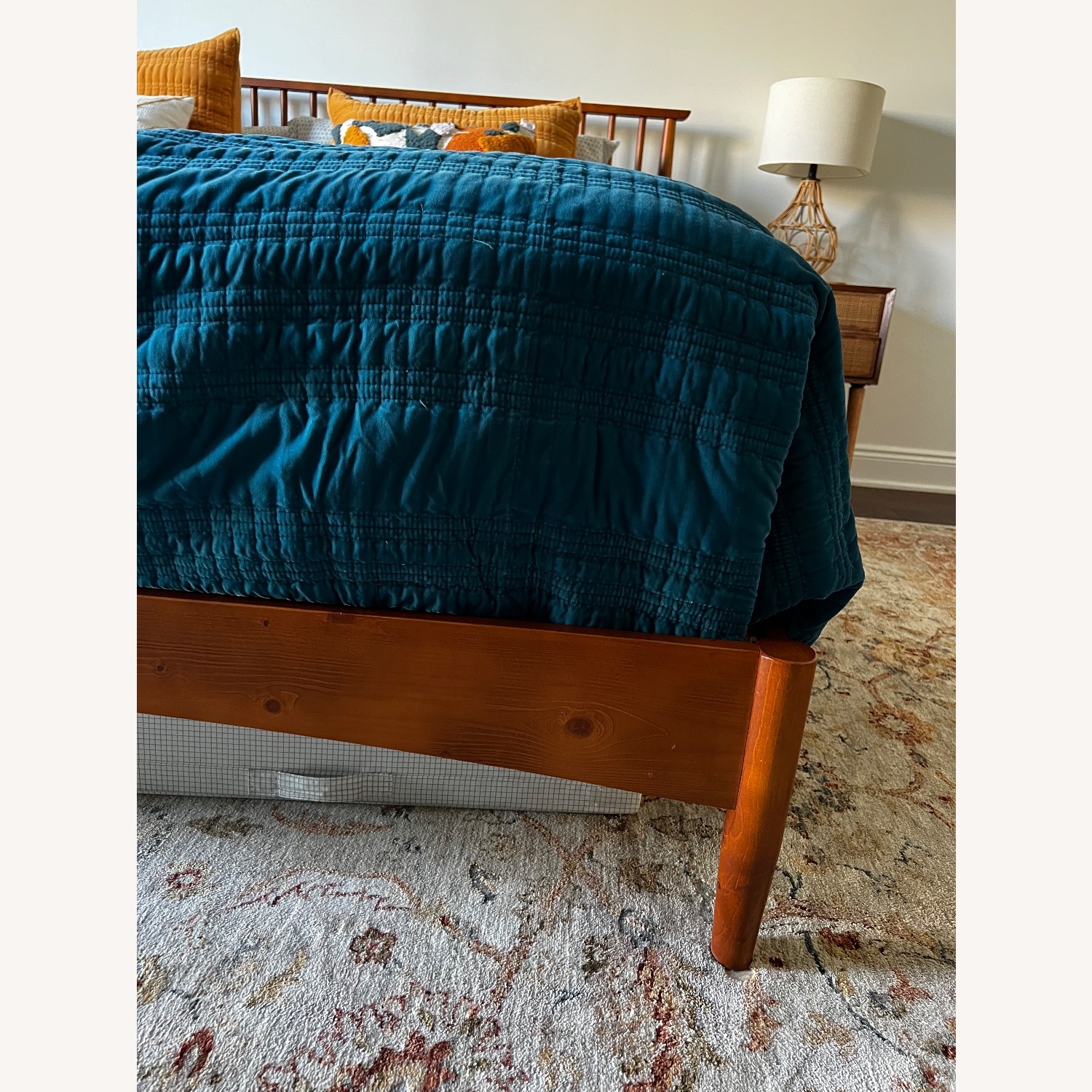 King Bed Frame Mid Century Modern - image-3