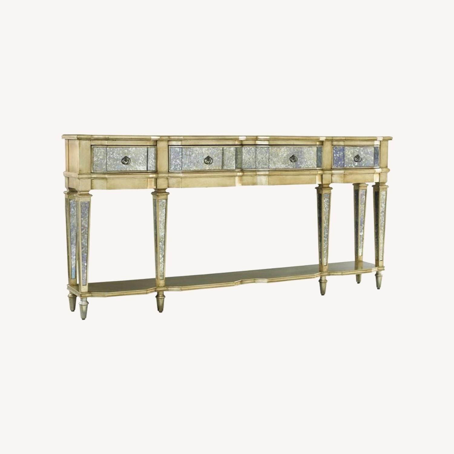 Hooker Sanctuary Mirrored & Gold Console Table - image-0