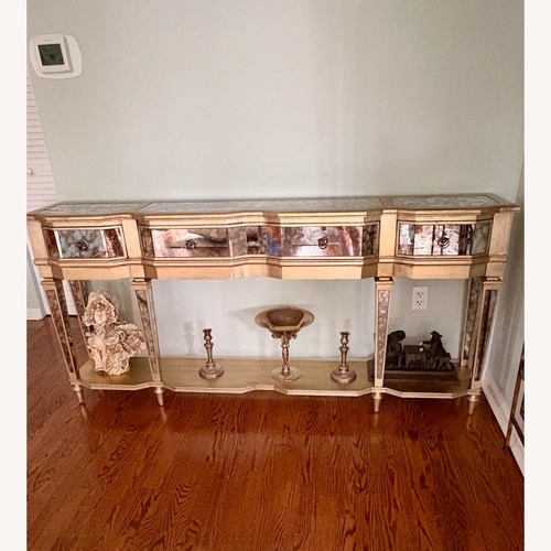 Used Hooker Sanctuary Mirrored & Gold Console Table for sale on AptDeco