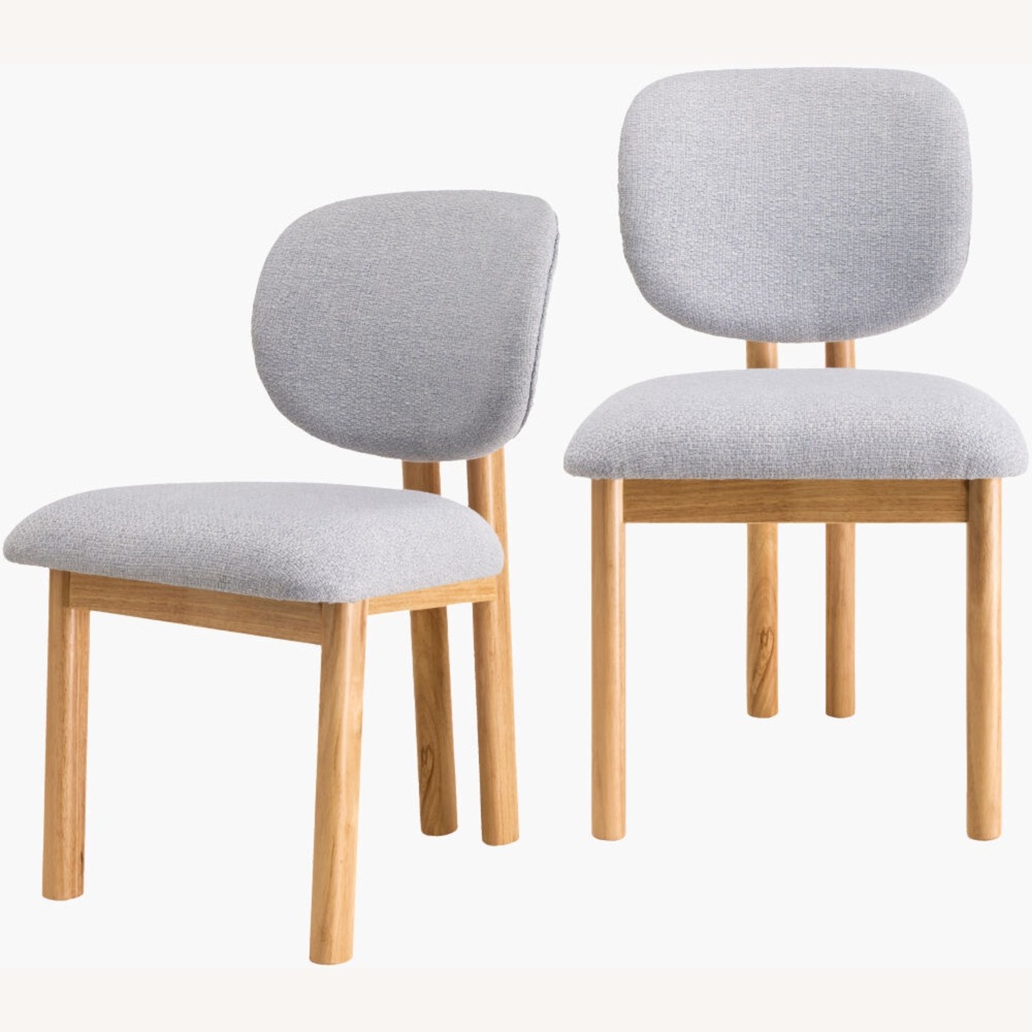 Surya Rena Light Gray Fabric Dining Chairs - image-6