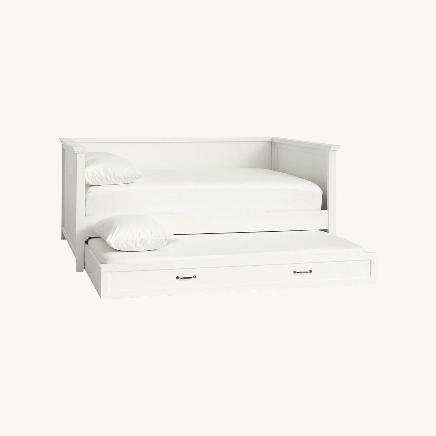 Pottery Barn Teen Hampton White Wood Daybed - image-0
