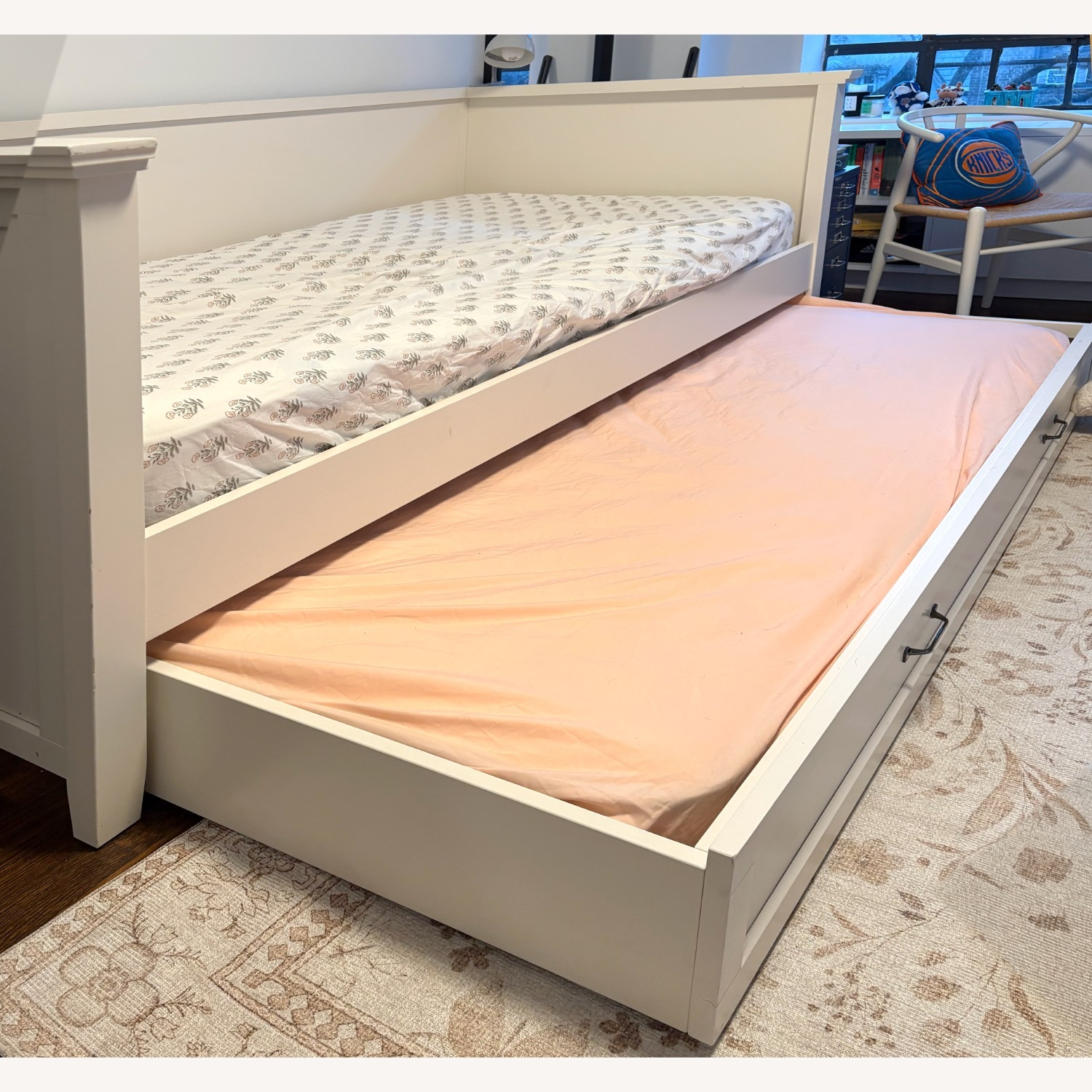 Pottery Barn Teen Hampton White Wood Daybed - image-7